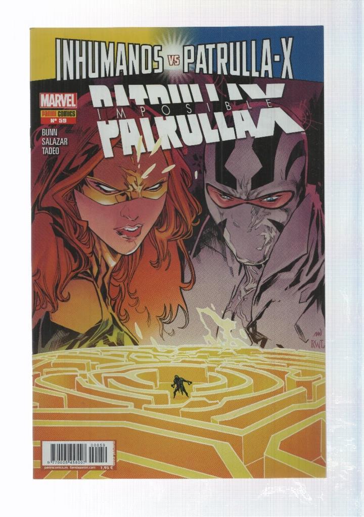 Panini: La Imposible Patrulla-X num. 59 año VI, 2017 - Inhumanos vs Patrulla-X parte 1
