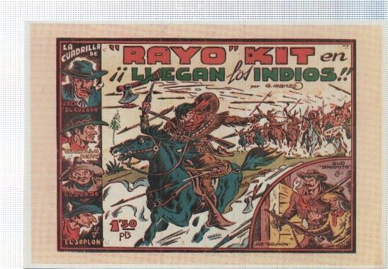 Ficha tebeo numerada 122: Rayo Kit dibujo de Iranzo