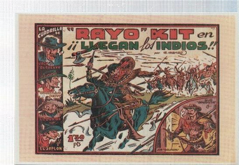 Ficha tebeo numerada 122: Rayo Kit dibujo de Iranzo