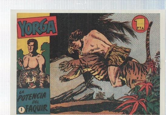 Ficha tebeo numerada 143: Yorga , dibujo de G.Bonelli