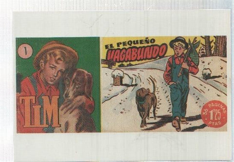 Ficha tebeo numerada 144: Tim el pequeño vagabundo, dibujo de Magni
