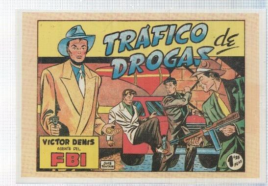 Ficha tebeo numerada 145: Victor Denis,agente del FBI , dibujo de Jose Toutain