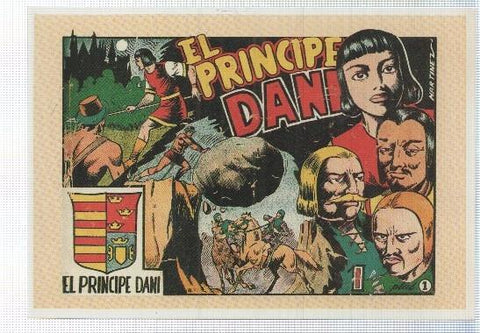 Ficha tebeo numerada 151: El principe Dani, dibujo de Martinez