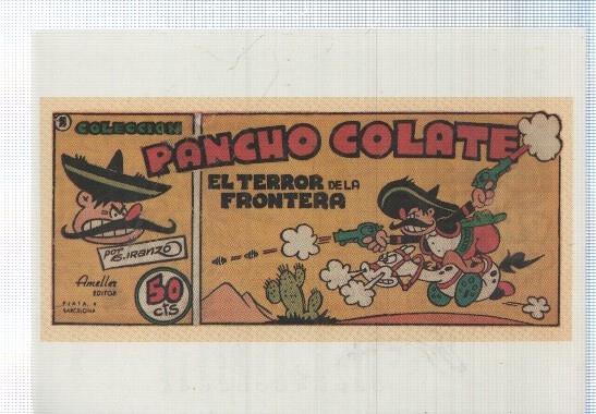 Ficha tebeo numerada 156: Pancho Colate, dibujo de Iranzo