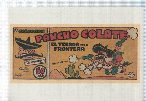 Ficha tebeo numerada 156: Pancho Colate, dibujo de Iranzo