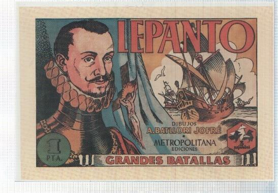 Ficha tebeo numerada 159: Grandes Batallas, dibujo de A.Batllori