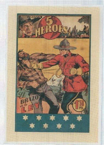 Ficha tebeo numerada 174: Cinco Heroes de Ediciones Fiac