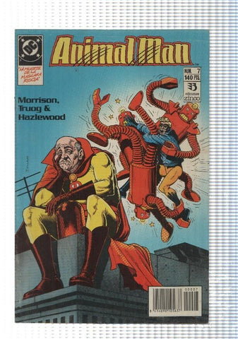 Zinco: Animal-Man num 07. La muerte de la mascara roja. DC Comics. Grant Morrison