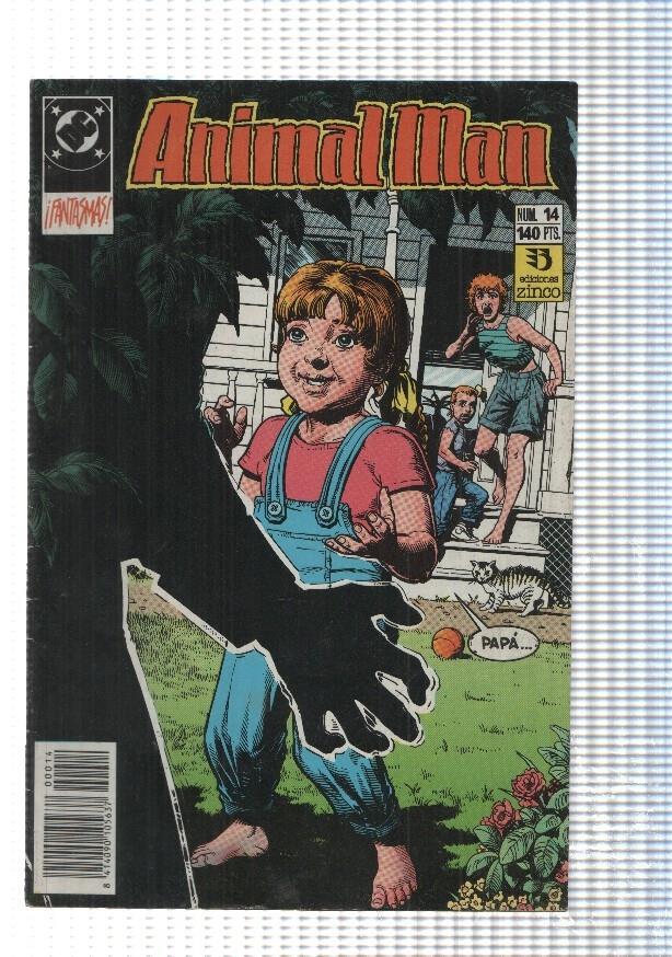 Zinco: Animal-Man num 14. Spooks (fantasmas). DC Comics. Grant Morrison