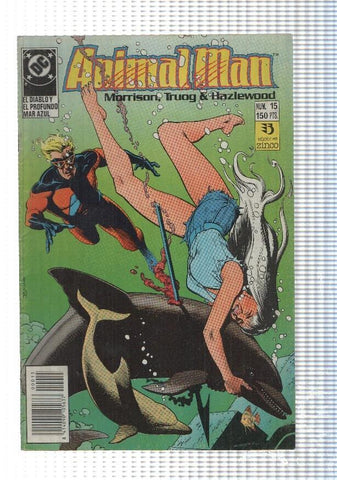 Zinco: Animal-Man num 15. El diablo y el profundo mar azul. DC Comics. Grant Morrison