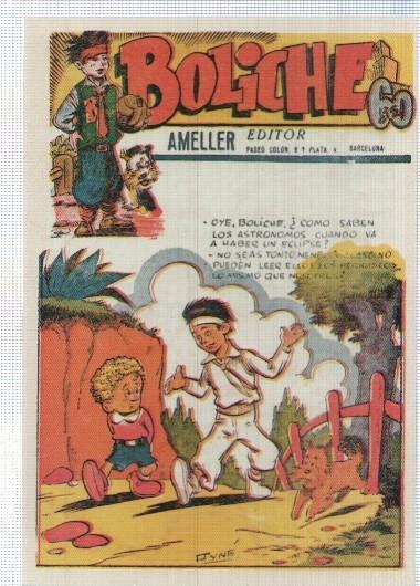 Ficha tebeo numerada 181: Boliche de editorial Ameller