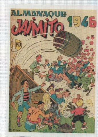 Ficha tebeo numerada 182: Jaimito almanaque para 1946