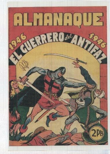 Ficha tebeo numerada 187: El Guerrero del Antifaz almanaque 1946