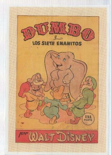 Ficha tebeo numerada 198: Dumbo y Los siete enanitos de editorial Bruguera
