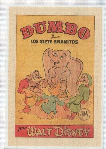 Ficha tebeo numerada 198: Dumbo y Los siete enanitos de editorial Bruguera
