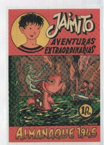 Ficha tebeo numerada 207: Jaimito, almanaque 1945 de Editorial Valenciana