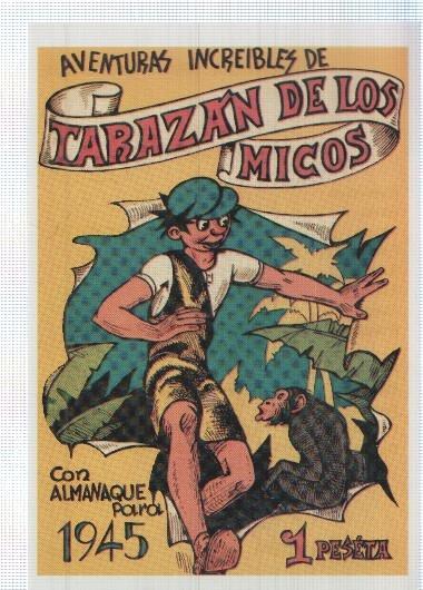 Ficha tebeo numerada 208: Tarazan de los Micos, almanaque 1945 de Editorial Valenciana