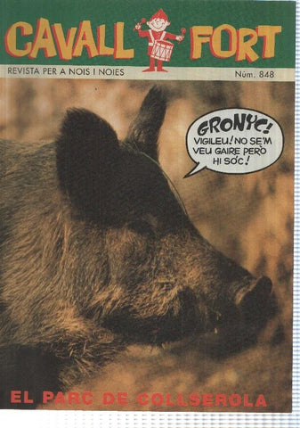Revista Cavall Fort: num 848 (nov 1997) - Histories blanc i negre: El princep i el captaire (II), divulgacio: El Parc de Collserola (I)