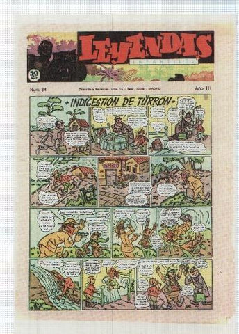 Ficha tebeo numerada 212: Leyendas Infantiles, portada numero 84