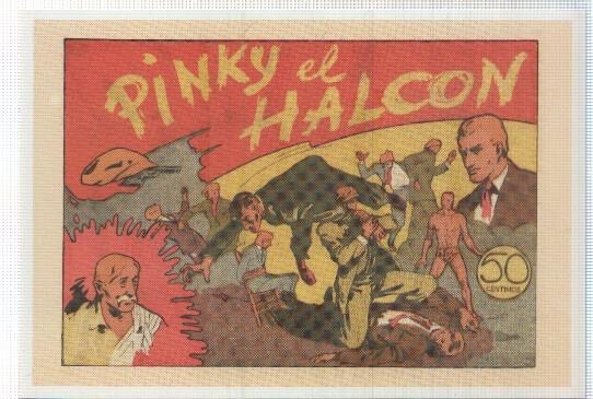 Ficha tebeo numerada 217: Pinky el Halcon , dibujo de F.Katelhom