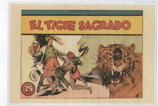 Ficha tebeo numerada 220: El tigre sagrado de Hispano Americana