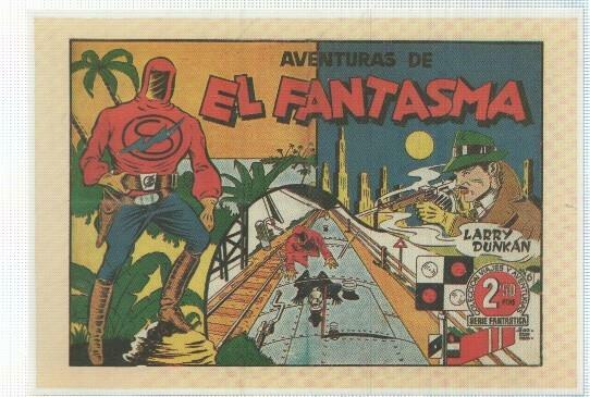 Ficha tebeo numerada 226: El Fantasma, dibujo de L.Poch