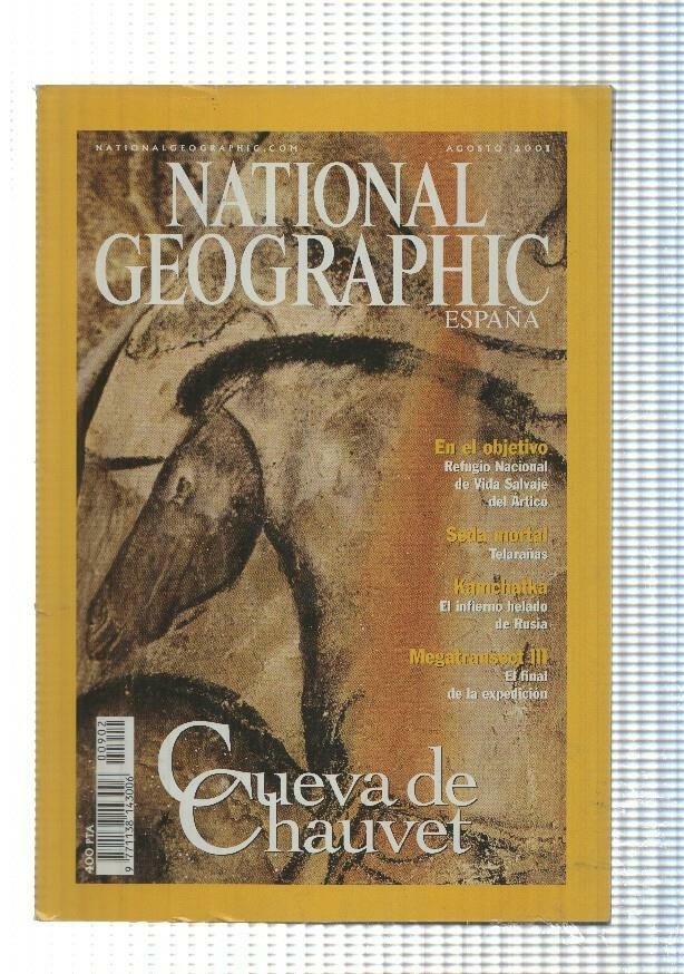 National Geographic: ago 2001 num 2 vol 9 - portada: Cueva de Chauvet