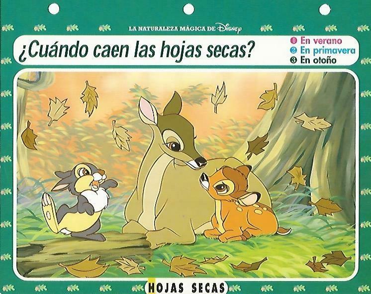 LAMINA 14081: Hojas secas. Secretos del bosque con Bambi