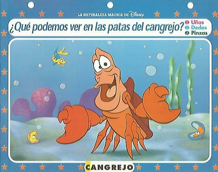 LAMINA 14070: Cangrejo.  Secretos del mar con Ariel