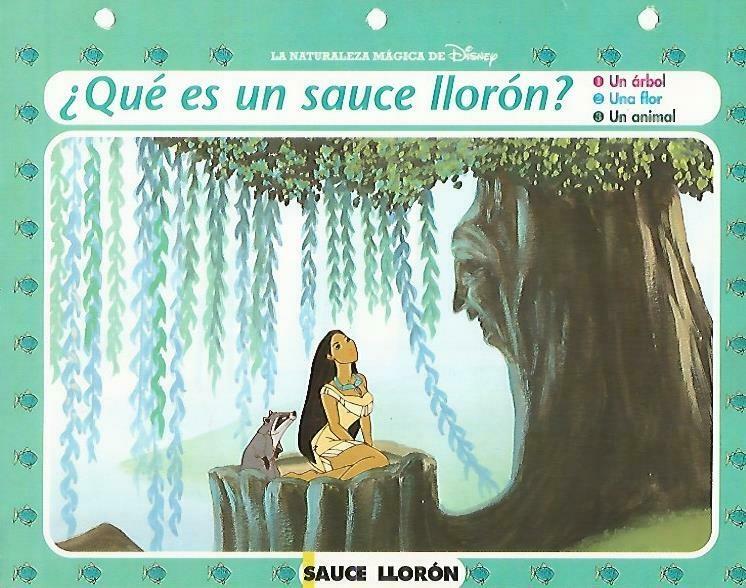 LAMINA 14098: Sauce lloron. Secretos con  Pocahontas