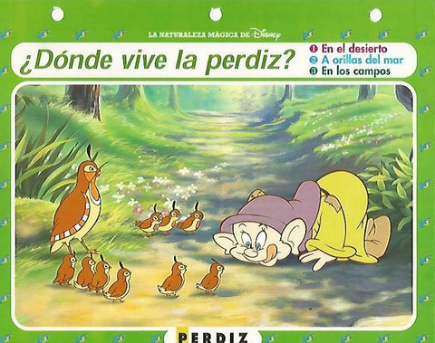 LAMINA 14068: Perdiz. Secretos del bosque con Blancanieves