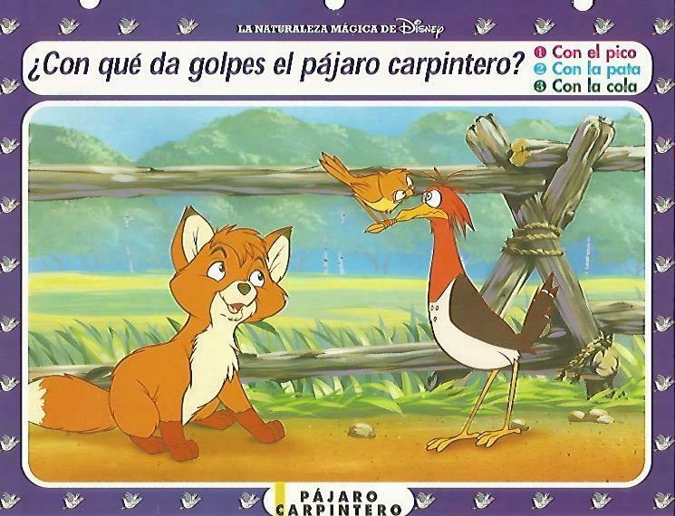 LAMINA 14088: Pajaro carpintero. Secretos del campo con Tod y Toby
