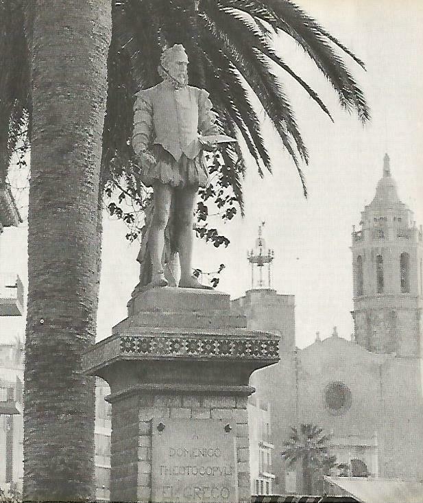 LAMINA 14039: Monumento a El Greco en Sitges, Barcelona