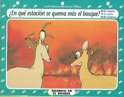 LAMINA 14166: Incendio en el bosque. Secretos con Bambi