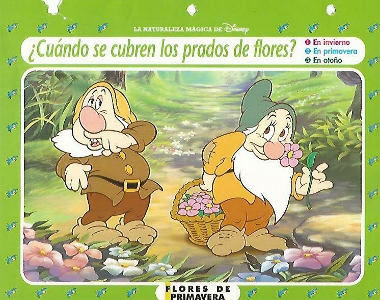 LAMINA 14136: Flores de primavera. Secretos con Blancanieves
