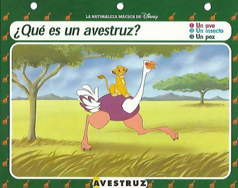 LAMINA 14114: Avestruz. Secretos con el Rey Leon