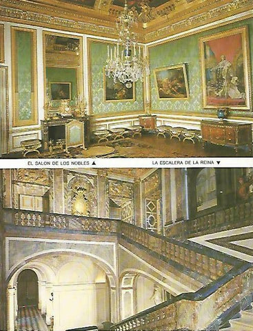 LAMINA 13899: Versalles.El Salon de los Nobles y la Escalera de la Reina