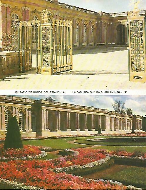 LAMINA 13910: Versalles. El Patio de Honor del Trianon y fachada a los jardines