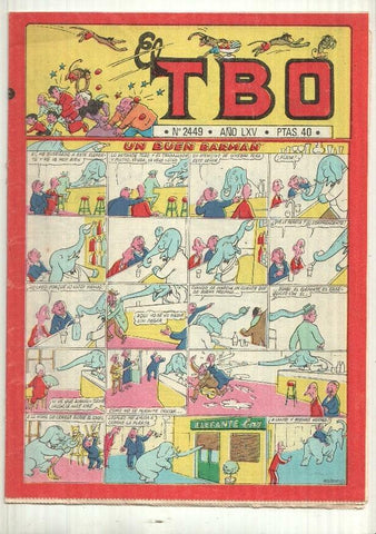 TBO num 2449 año LXV (1981) - Historia de la Familia Ulises, Aventuras de Eustaquio Morcillon