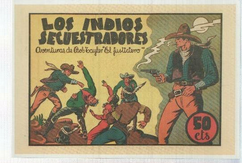Ficha tebeo numerada 258: Bob Tayler , dibujo de Manuel Gago