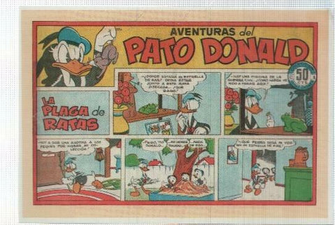 Ficha tebeo numerada 264: Pato Donald, editorial Bruguera