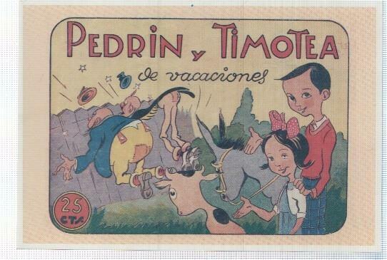 Ficha tebeo numerada 283: Pedrin y Timotera: de vacaciones, editorial Hispano Americana, 
