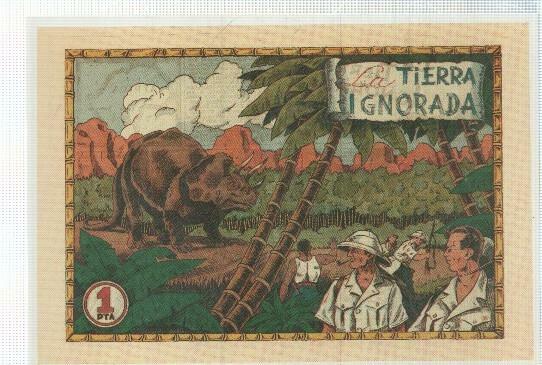 Ficha tebeo numerada 284: Doctor Rawson: la tierra ignorada, editorial Hispano Americana, 