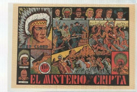 Ficha tebeo numerada 287: Red Cloud: El misterio de la cripta, editorial Grafidea, dibujo Beyloc