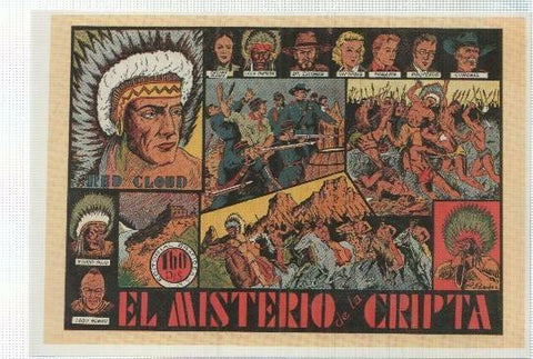 Ficha tebeo numerada 287: Red Cloud: El misterio de la cripta, editorial Grafidea, dibujo Beyloc