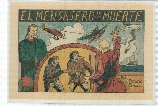 Ficha tebeo numerada 294: Ric y Rob: El mensajero de la muerte, dibujo de Claudio Tinoco