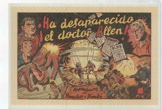 Ficha tebeo numerada 296: Pancho y Dimbi: Ha desaparecido el doctor Allen, editorial Hispano Americana