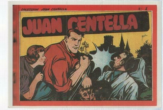 Ficha tebeo numerada 298: Juan Centella, album, editorial Hispano Americana