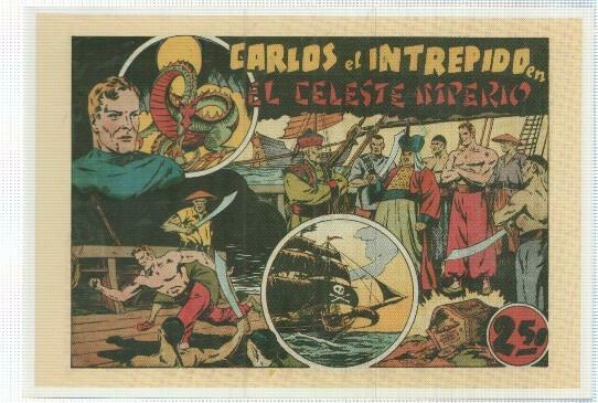 Ficha tebeo numerada 299: Carlos el intrepido (Brick Bradfort): El celeste imperio, editorial Hispano Americana