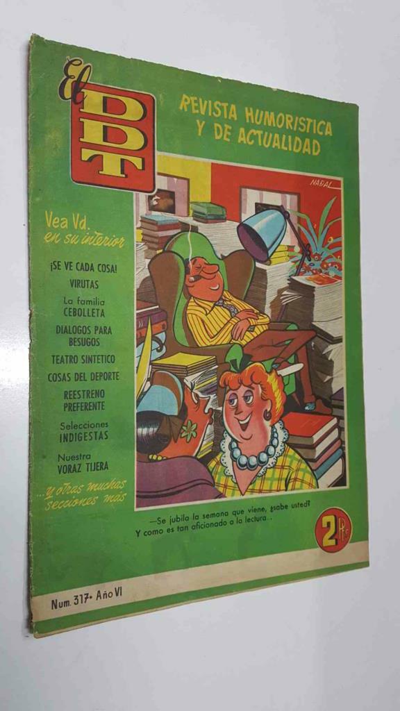 Revista el DDT: num 317 año VI (1957) - Foto portada: Analie Gade, Petronio Lopez